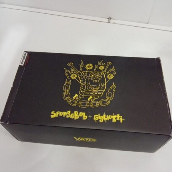 Vans Mike Gigliotti X SpongeBob SquarePants X Skate Slip-on Black/Yellow Size 10 - Picture 9 of 10